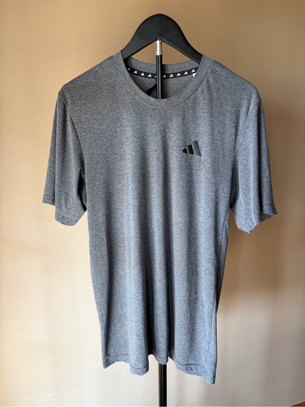 adidas Heather Gray Short Sleeve Performance Tee